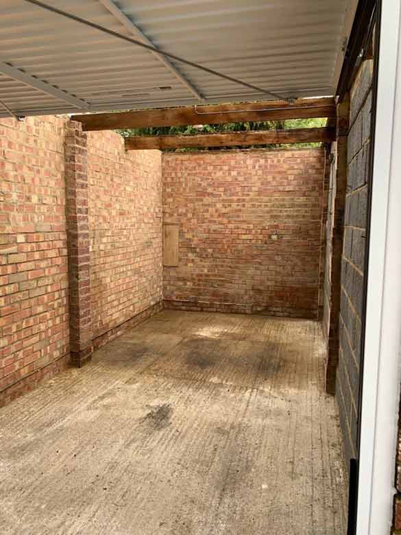 Asbestos Garage Roof Removal Replacement Borehamwood