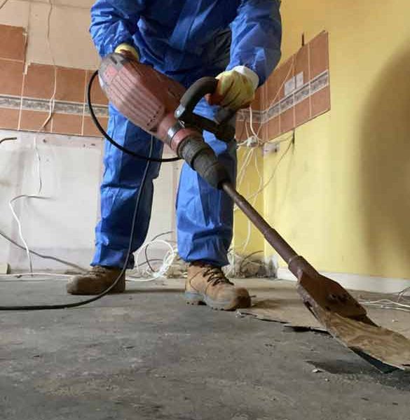 Asbestos Floor Tile Bitumen Removal, Floor Tile Removal Contractors